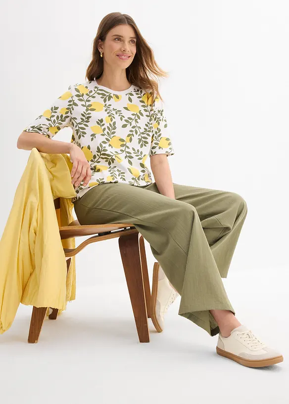 T-skjorte i 100% &oslash;kologisk bomull, bonprix