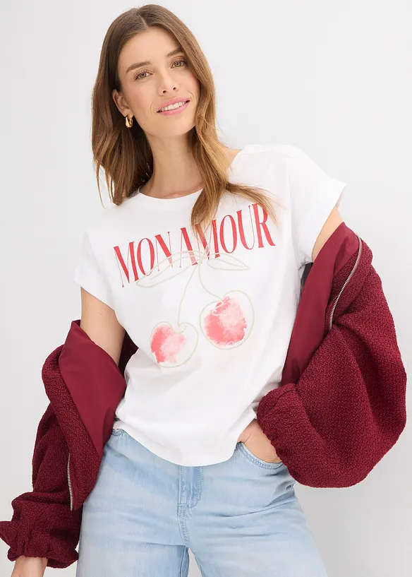 T-skjorte i 100% bomull, bonprix