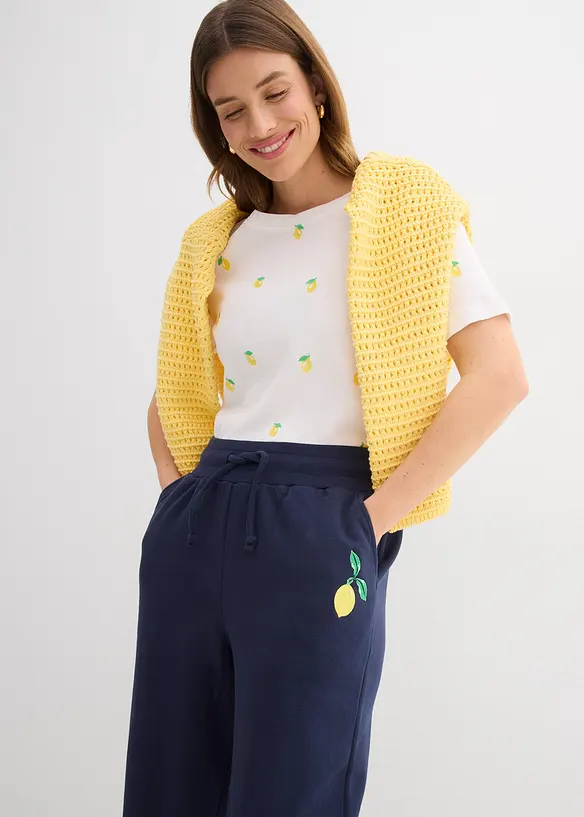 Joggebukse i 100% bomull, bonprix