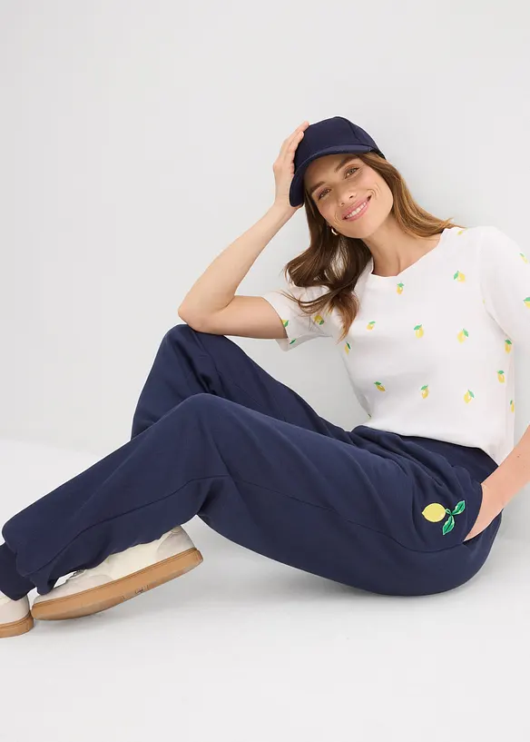 Joggebukse i 100% bomull, bonprix