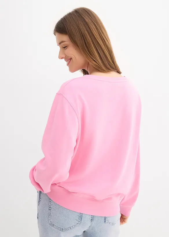 Sweatshirt i 100% bomull, bonprix