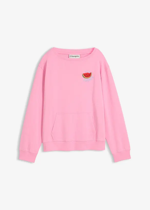 Sweatshirt i 100% bomull, bonprix