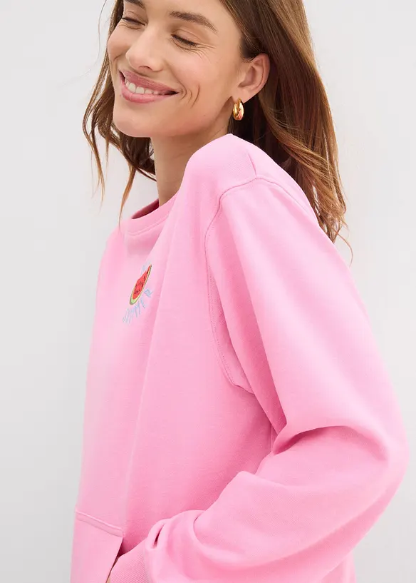 Sweatshirt i 100% bomull, bonprix
