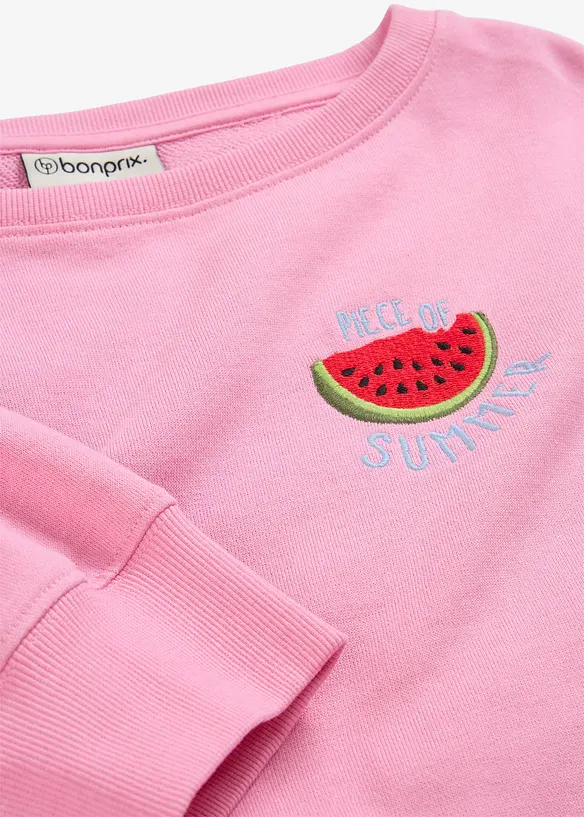 Sweatshirt i 100% bomull, bonprix