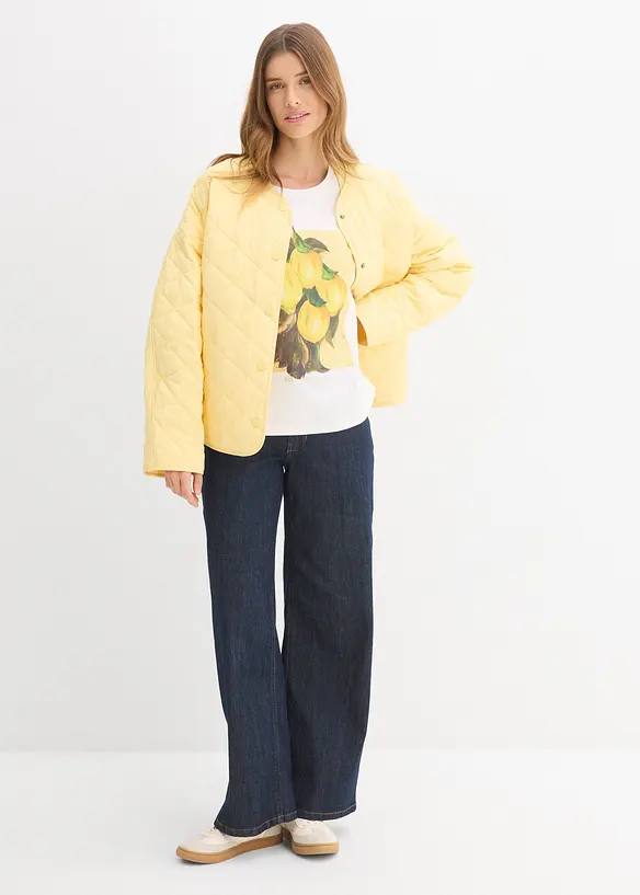 T-skjorte i bomull med elastan, bonprix