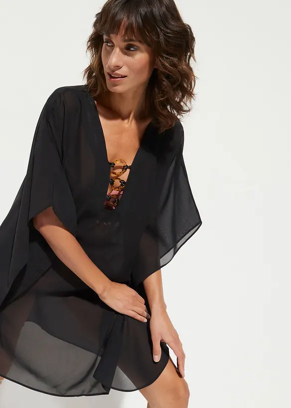 Strandtunika i lett chiffon, bonprix