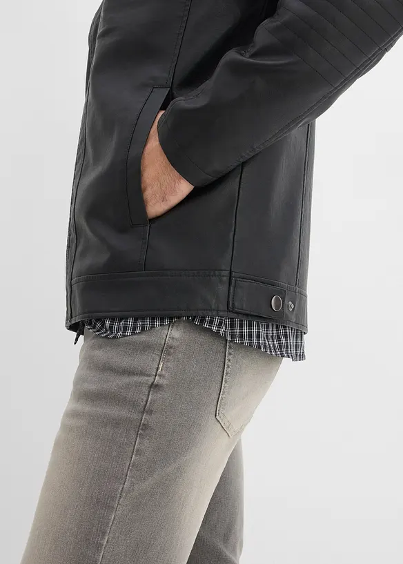 Jakke i imitert skinn, bonprix