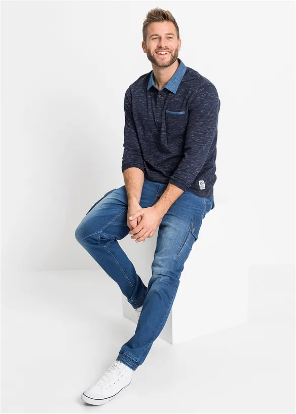 Rugbygenser i 100% bomull, bonprix