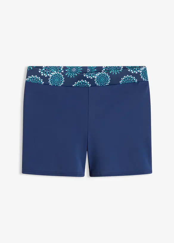Badeshorts i sykkelbukse-modell med elastisk linning, bonprix