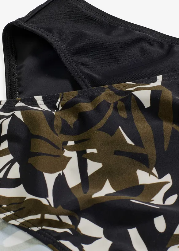 Bikinitruse, ensfarget og m&oslash;nstret (2-pack), bonprix