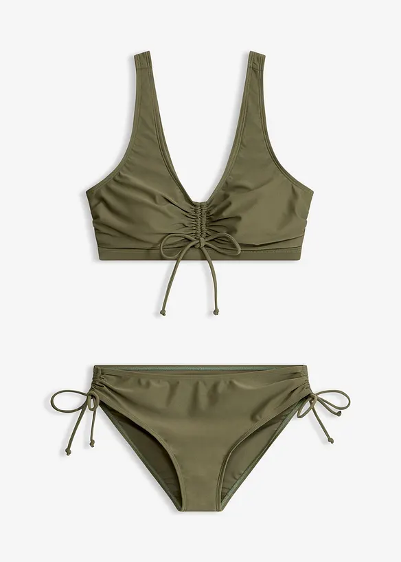 Bustier-bikini med knyteb&aring;nd, bonprix