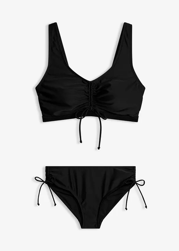 Bustier-bikini med knyteb&aring;nd, bonprix
