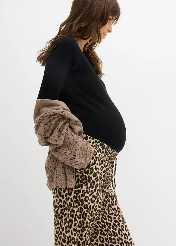 Mammabukse i 100% bomullsmusselin, bonprix