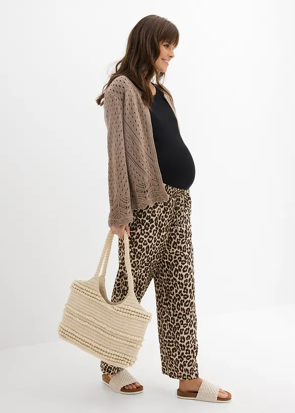 Mammabukse i 100% bomullsmusselin, bonprix