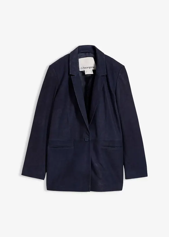 Blazer i semsket skinn, bonprix