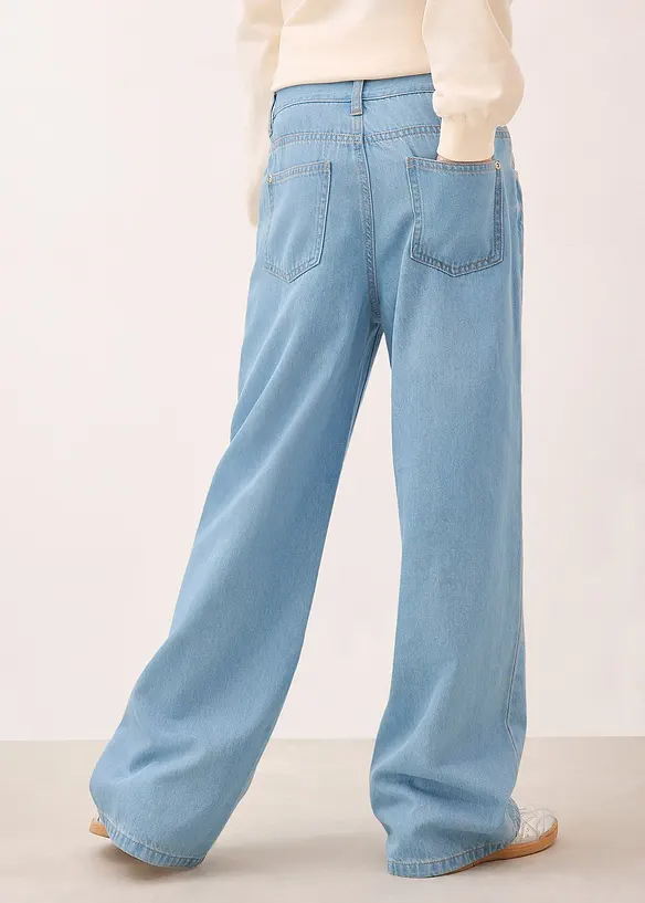 Wide Leg-jeans Mid Waist, bonprix