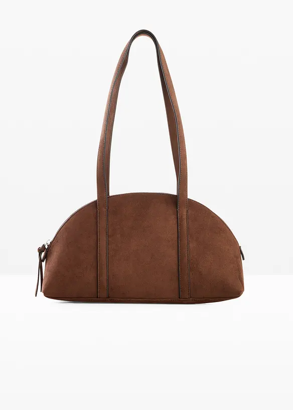 Skulderveske i imitert, semsket skinn, bonprix