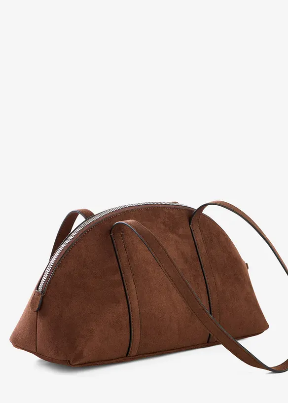 Skulderveske i imitert, semsket skinn, bonprix