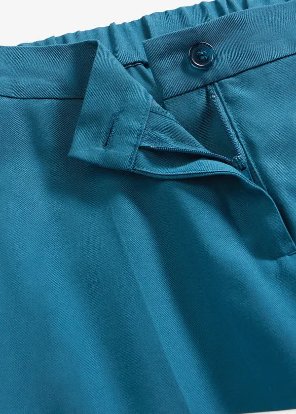 Bukse i lett viskosemateriale med vide ben, bonprix