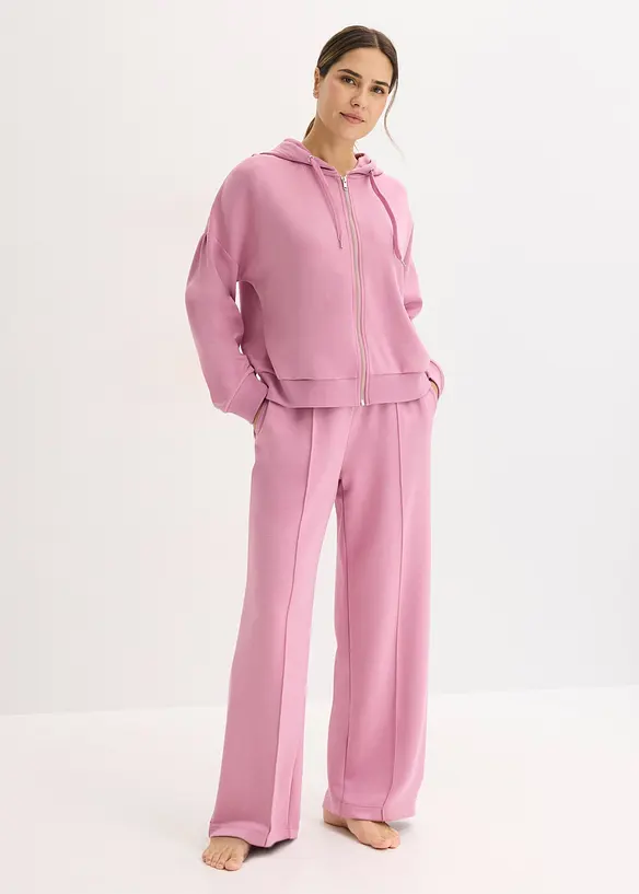 Kosedress i scubamateriale, litt kortere overdel, bonprix