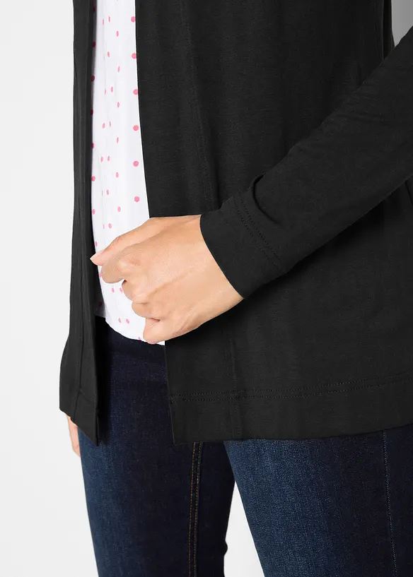 Trikotjakke i myk viskose, bonprix