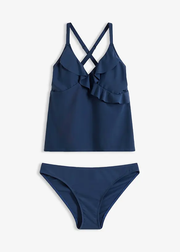Tankini (2-delt sett) med volang, bonprix
