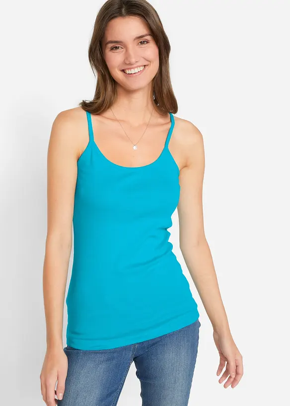 Singlet i 100% bomull (3-pack), bonprix