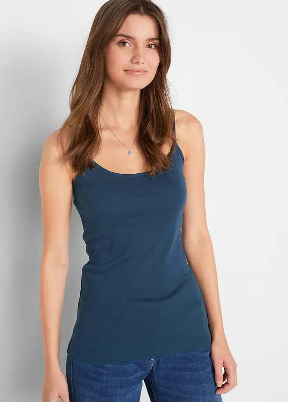 Singlet i 100% bomull (3-pack), bonprix