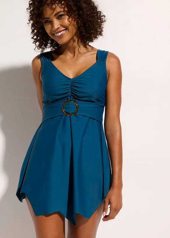 Lang tankini med brede stropper (2-delt sett), bonprix