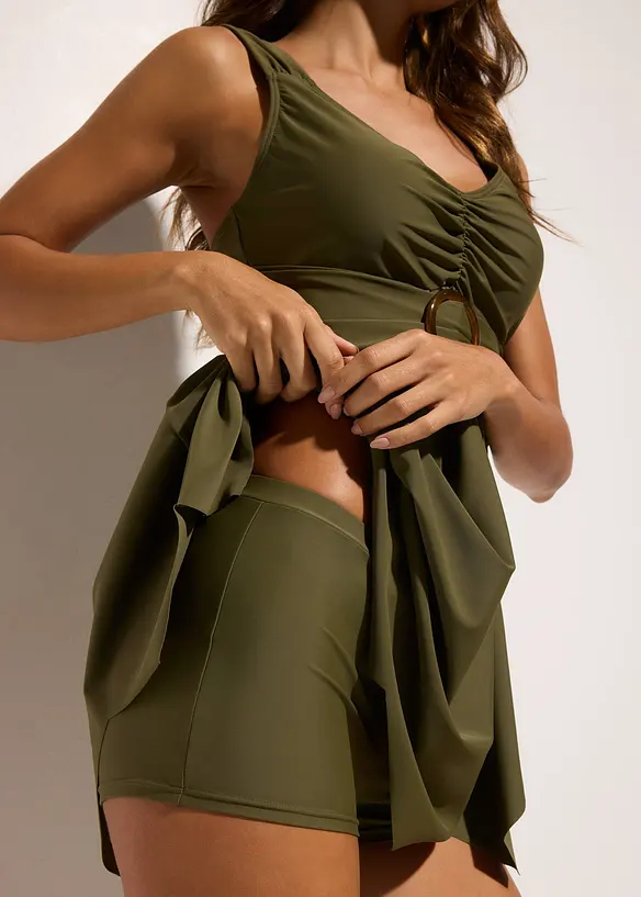 Lang tankini med brede stropper (2-delt sett), bonprix