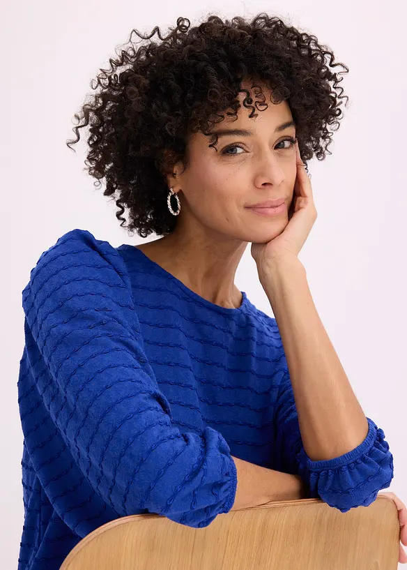 Trikot-tunika med strukturm&oslash;nster, bonprix