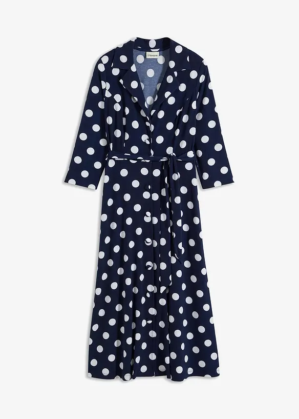 Skjortekjole med knytebelte, bonprix