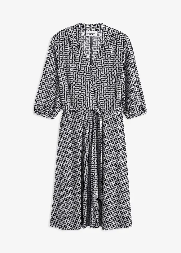 Trikotkjole med knytebelte (2-pack), bonprix