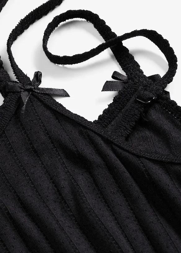 Pyjamas i myk pointelle, bonprix