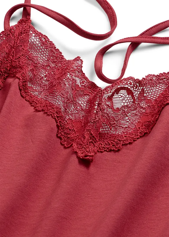 Kort nattkjole med spagettistropper, bonprix