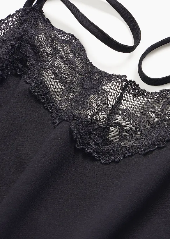 Kort nattkjole med spagettistropper, bonprix