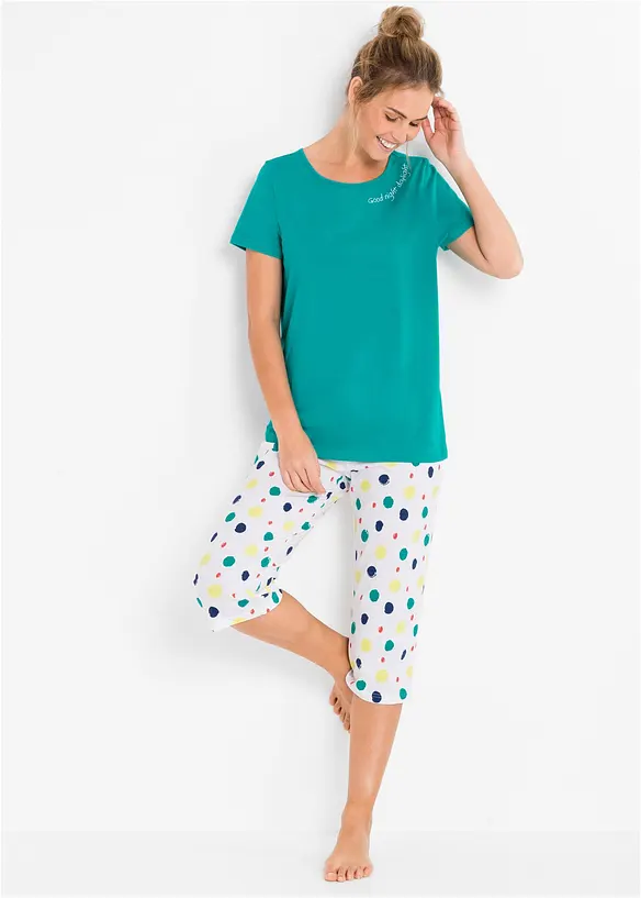 Pyjamas i 100% bomull, bonprix