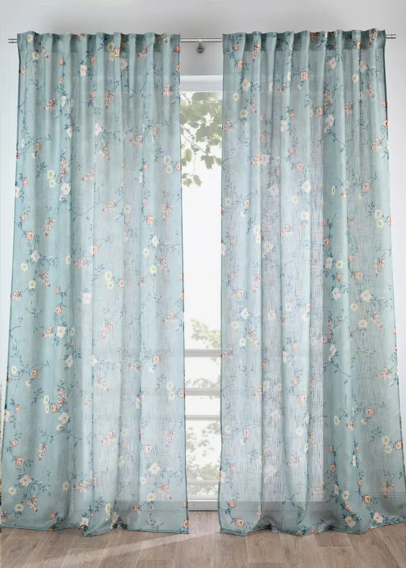 Gardin med blomsterm&oslash;nster (1-pack), bonprix