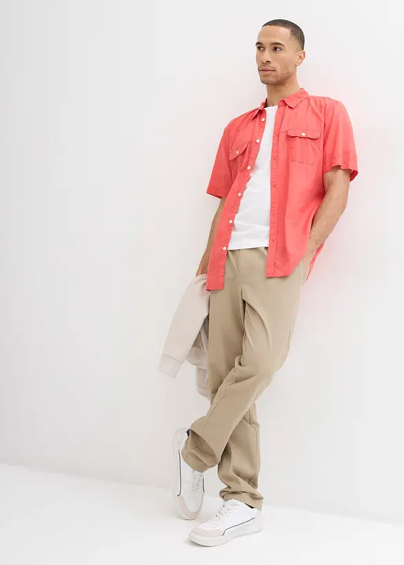 Kortermet skjorte i 100% bomull, bonprix