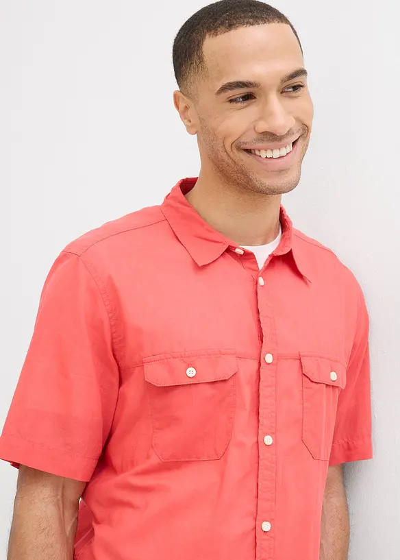 Kortermet skjorte i 100% bomull, bonprix