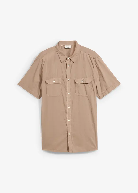 Kortermet skjorte i 100% bomull, bonprix