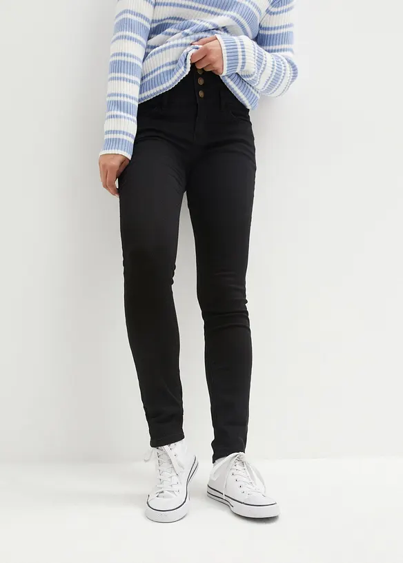 Varm jeans, Skinny, High Waist, formende, bonprix