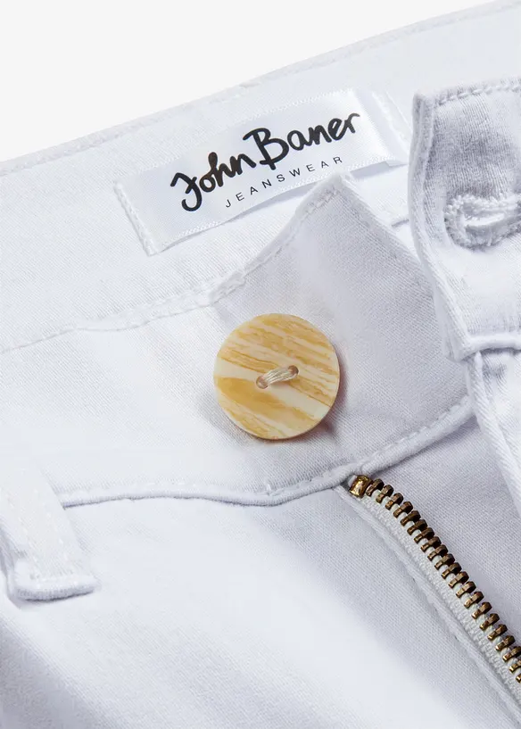 Wide Leg-jeans, High Waist, cropped, bonprix