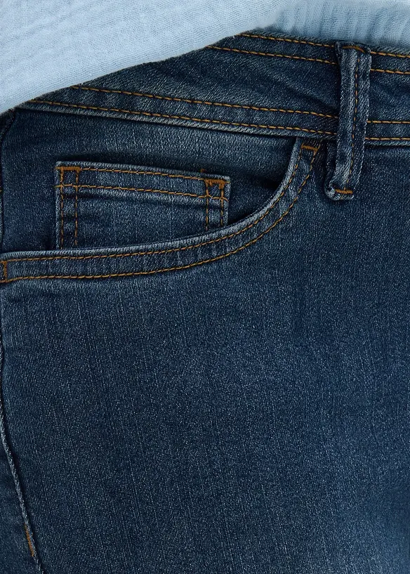 Slim Fit-jeans Mid Waist, Cropped, bonprix