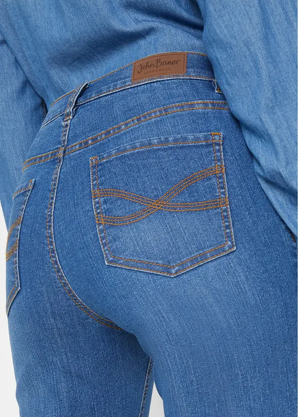 Slim Fit-caprijeans, Mid Waist, bonprix