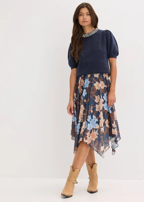 Genser med strass-applikasjon, bonprix