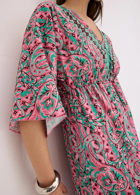 Maxikjole i lett viskose, bonprix