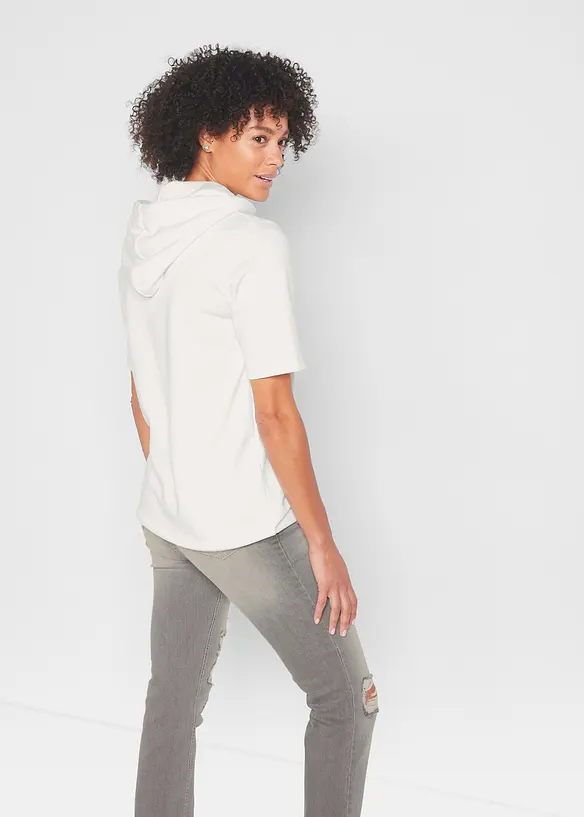 Hettegenser i bomullsmiks, bonprix