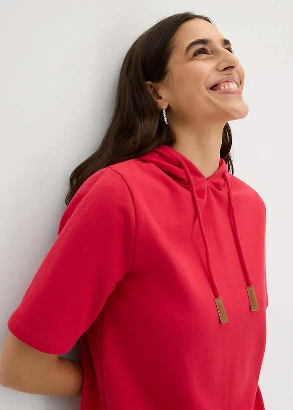 Hettegenser i bomullsmiks, bonprix