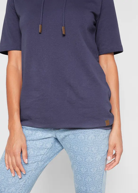 Hettegenser i bomullsmiks, bonprix